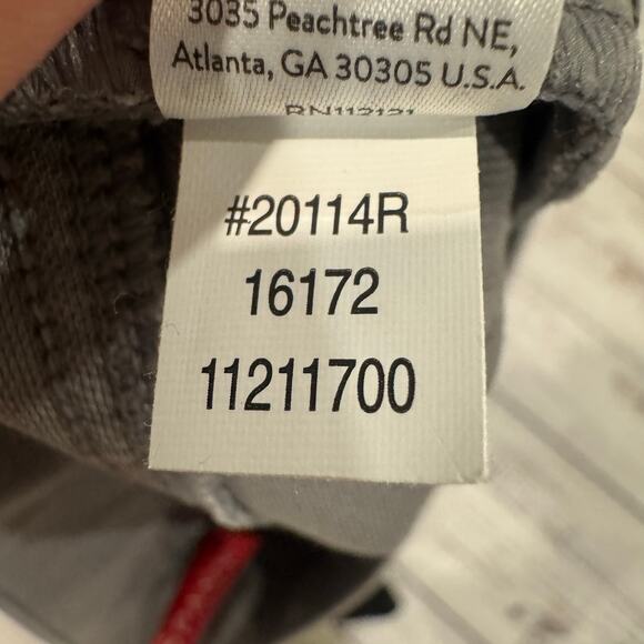 SPANX Jean-ish Cropped Leggings Slate Gray Shaping Pull On Pockets Size L NWT - Picture 8 of 11